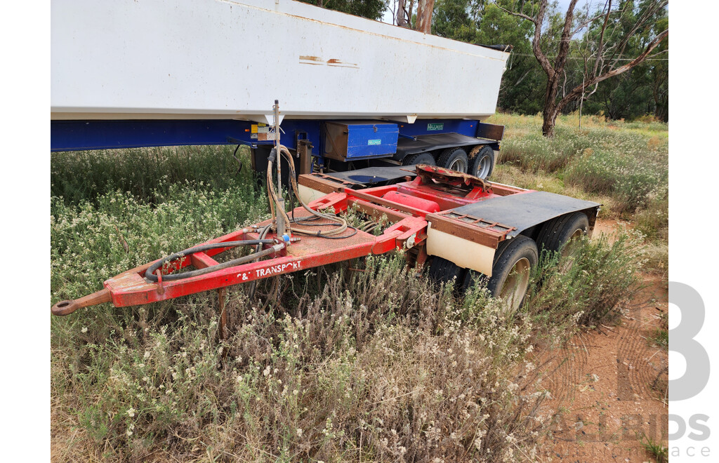 04/2011 Price Transport Equipment Dual Axle Bogie Wheel Dolly W Side Tipper Hydraulics