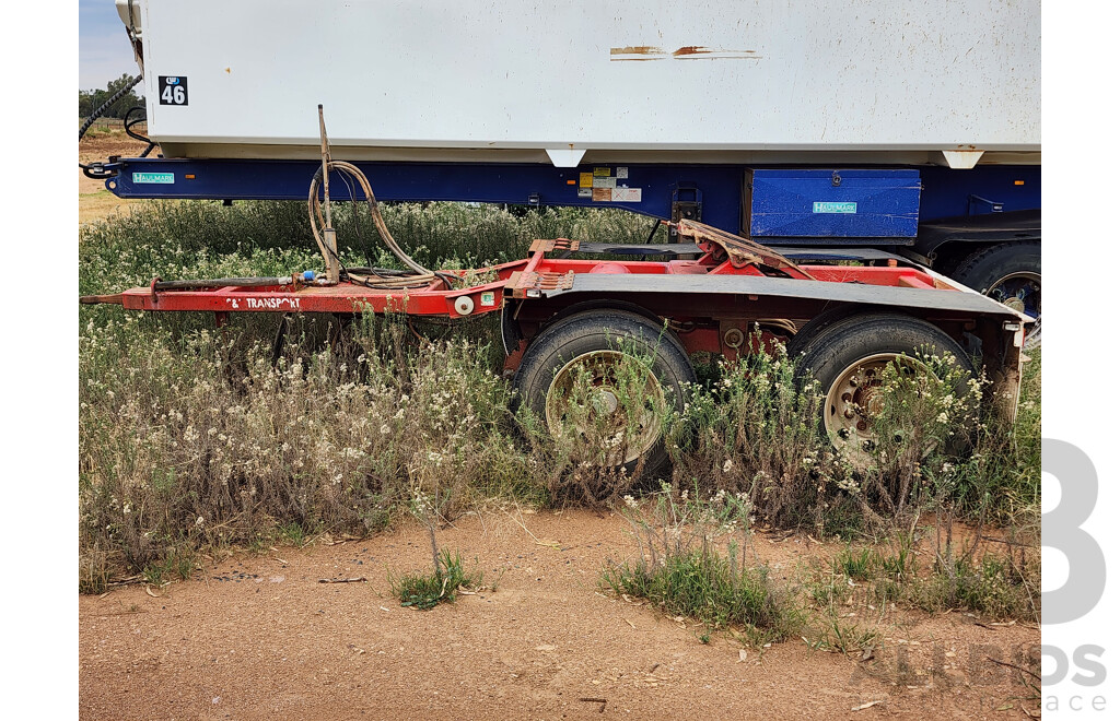 04/2011 Price Transport Equipment Dual Axle Bogie Wheel Dolly W Side Tipper Hydraulics