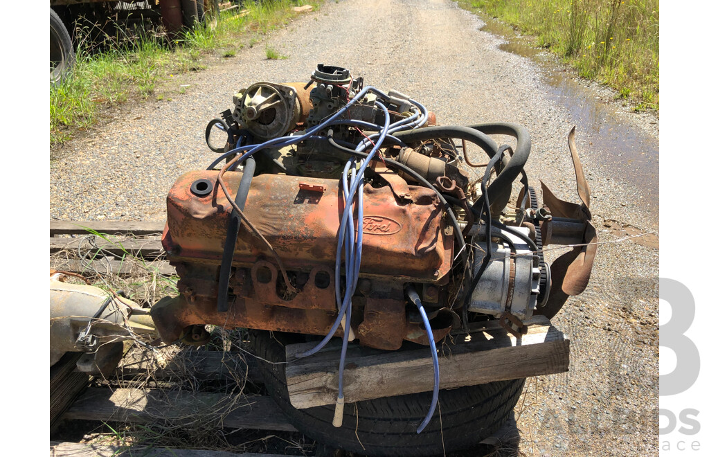 Ford Small Block 302 Motor and Transmission