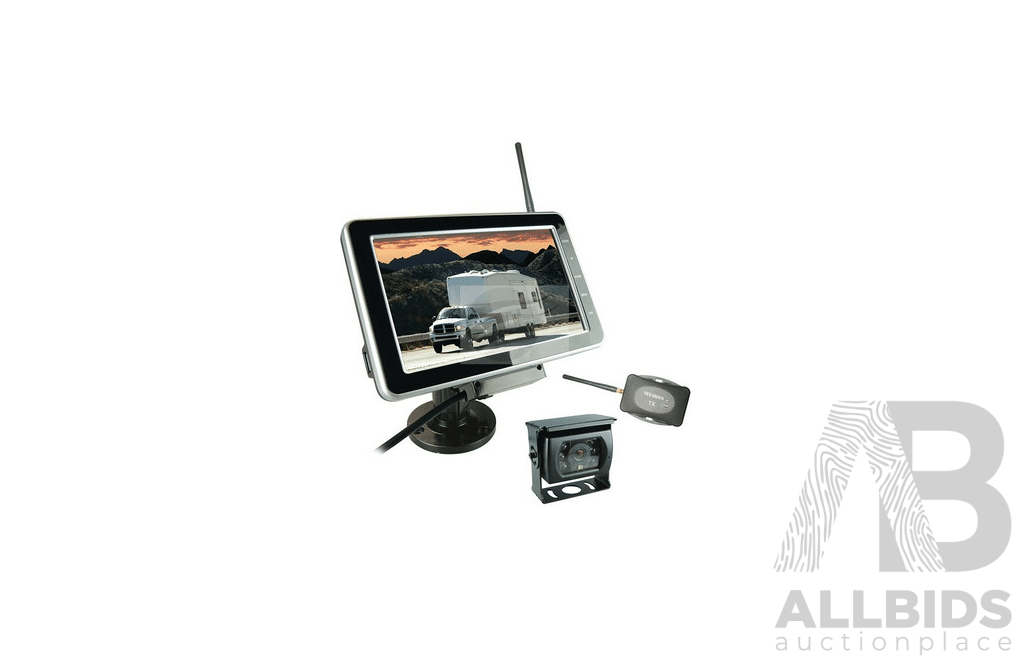 Jaylec AV9701 7 Inch Tft Lcd Reverse Camera Wireless System Kit