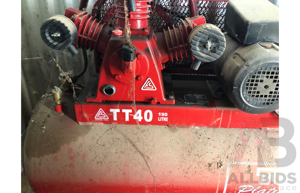 FU SHENG TOOLEX 240V Electric 190L Air Compressor - TT40