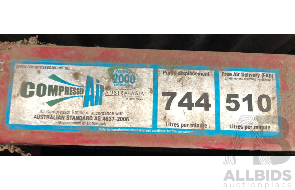 FU SHENG TOOLEX 240V Electric 190L Air Compressor - TT40