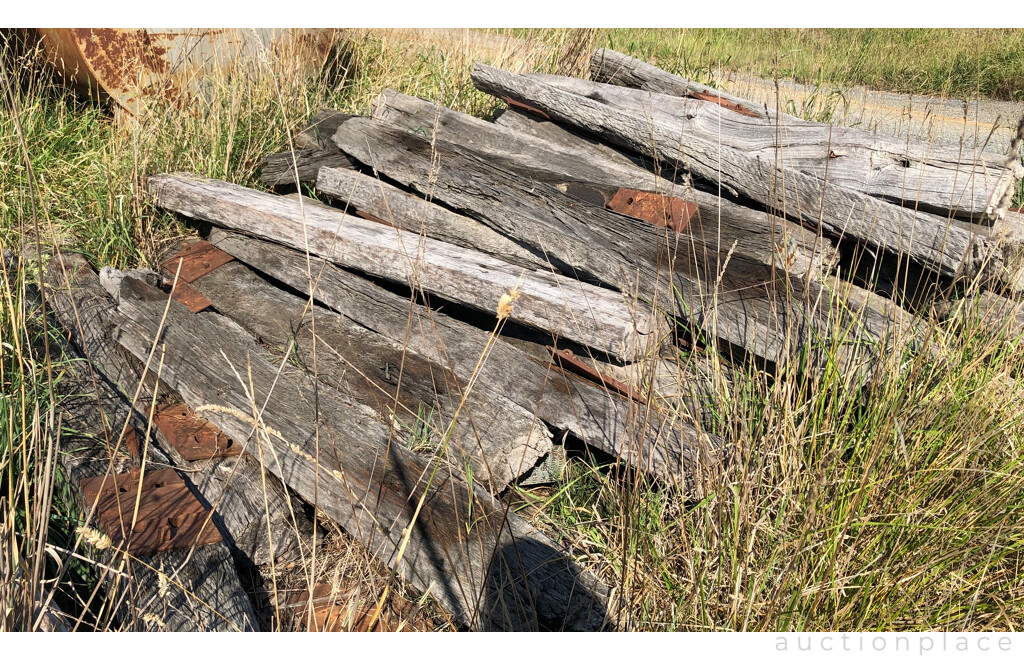 Large Quantity of 2.4m Vintage Railway Sleepers