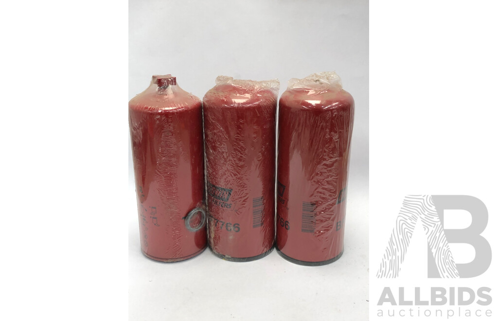 2 Baldwin BF7766 Spin on Fuel Filters and Baldwin BF1259 Fuel Water Spin on Seperator with Drain - ORP $212.00