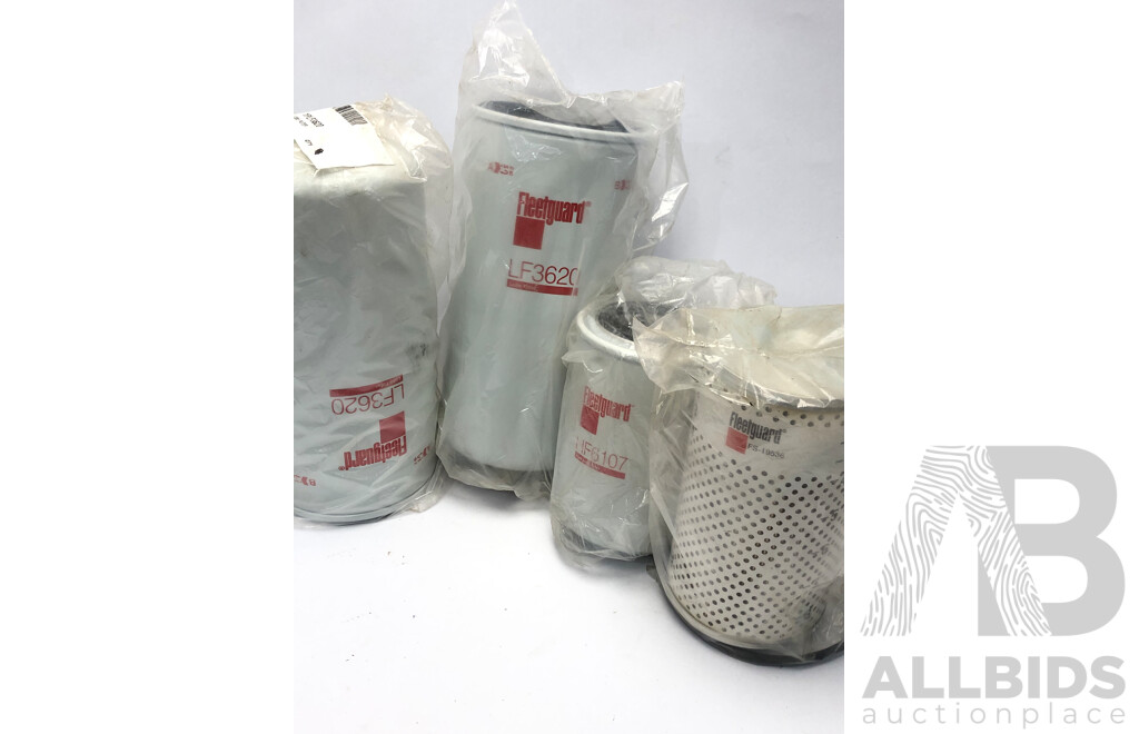 1x Fleetguard LF-9070 Cummins Extended Service Lube Filter, 1x Fleetguard FF-2200 Cummins Extended Service Fuel Filter, 1x Fleetguard LF670 Cummins Lube Filter and 1x Fleetguard LF14000NN Cummins Lube Filter - ORP 246.00