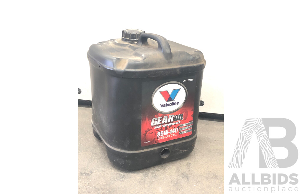 20L Valvoline 85W-140 High Performance Gear Oil