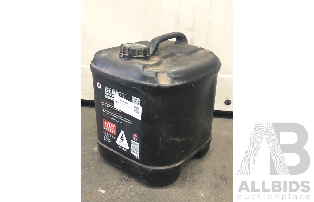 20L Valvoline 85W-140 High Performance Gear Oil