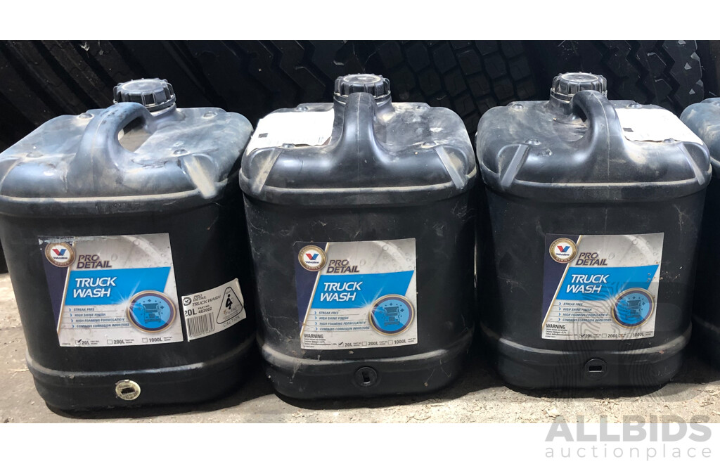 Three 20L Valvoline Pro Detail Truck Wash
