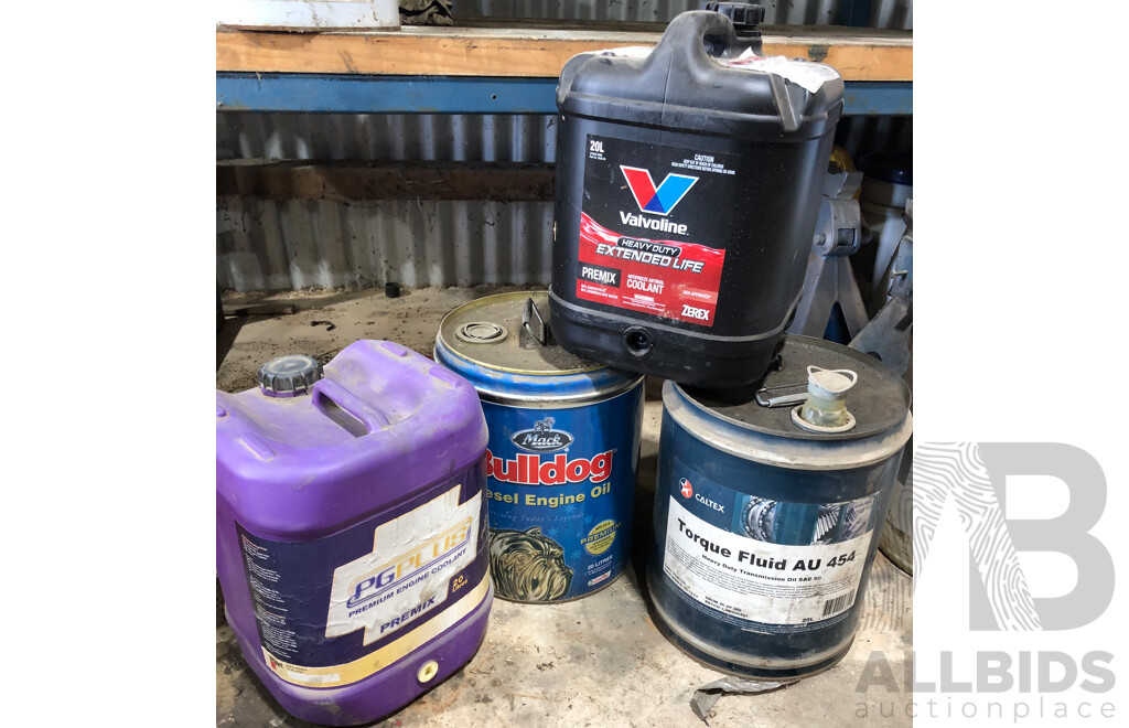 Four Assorted 20L Truck Care Products