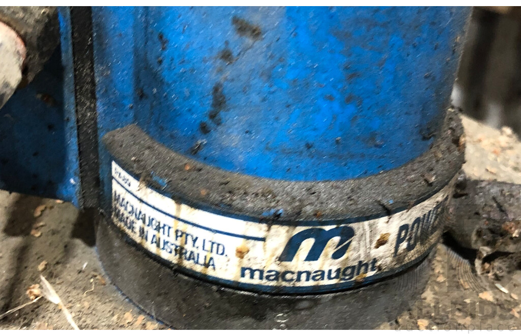 Empty Caltex Premium Heavy Duty Grease with Macnaught Pneumatic Grease Gun