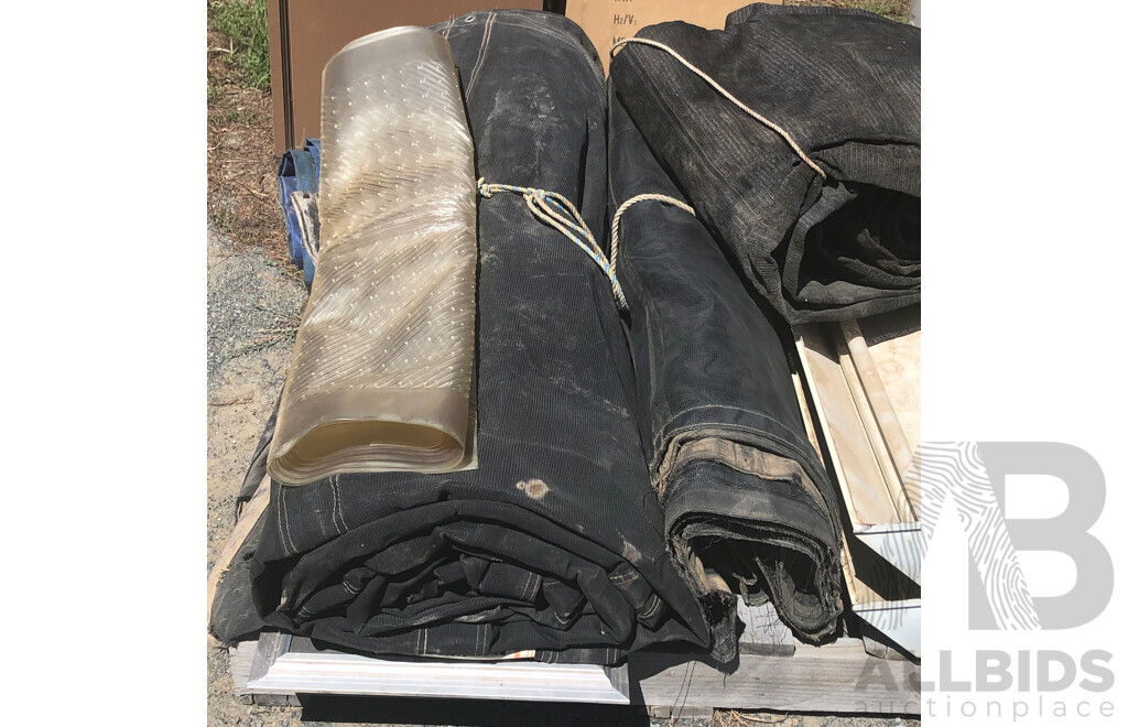 Four 32 Foot Semi Tipper Tarps and One 36 Foot Tipper Tarp