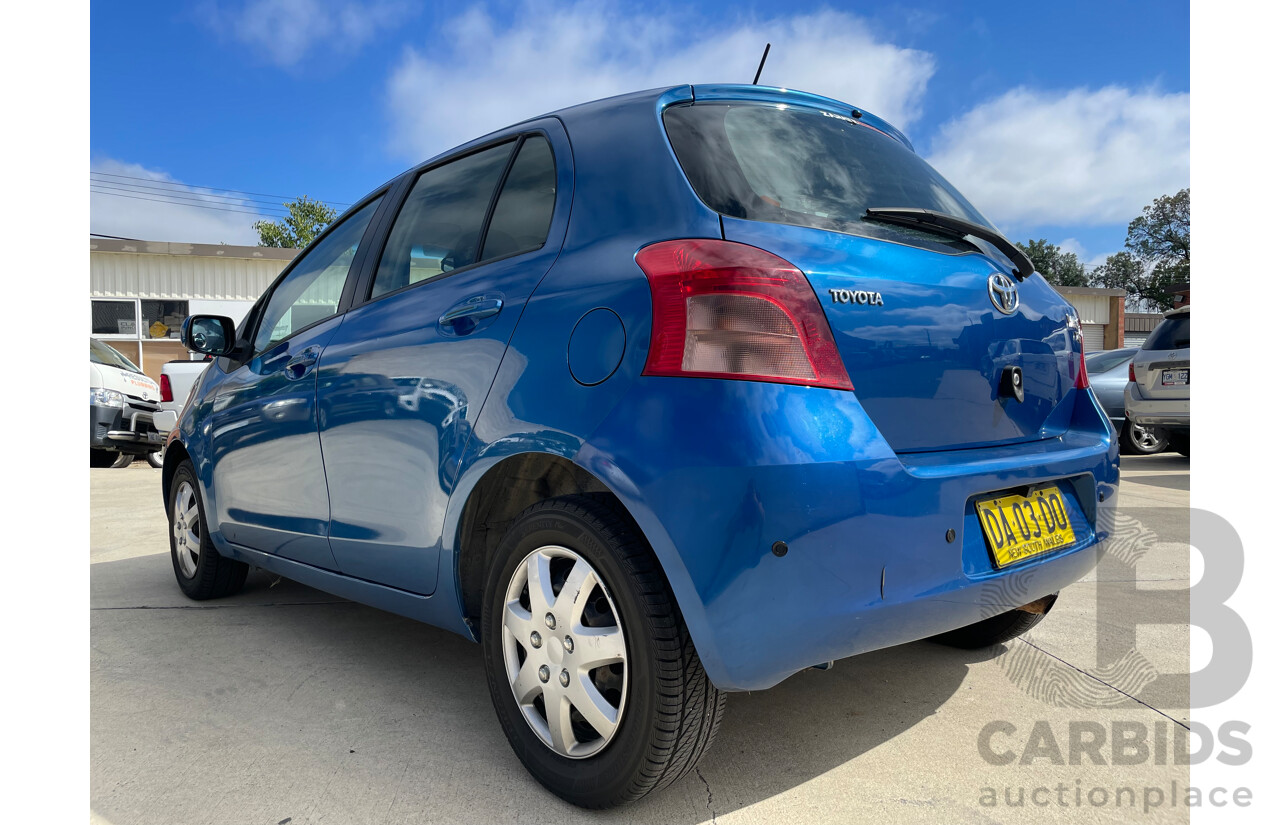 03/08 Toyota Yaris YR FWD NCP90R 5D Hatchback Blue 1.3L