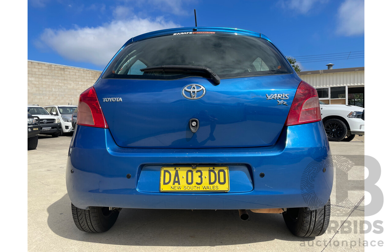 03/08 Toyota Yaris YR FWD NCP90R 5D Hatchback Blue 1.3L