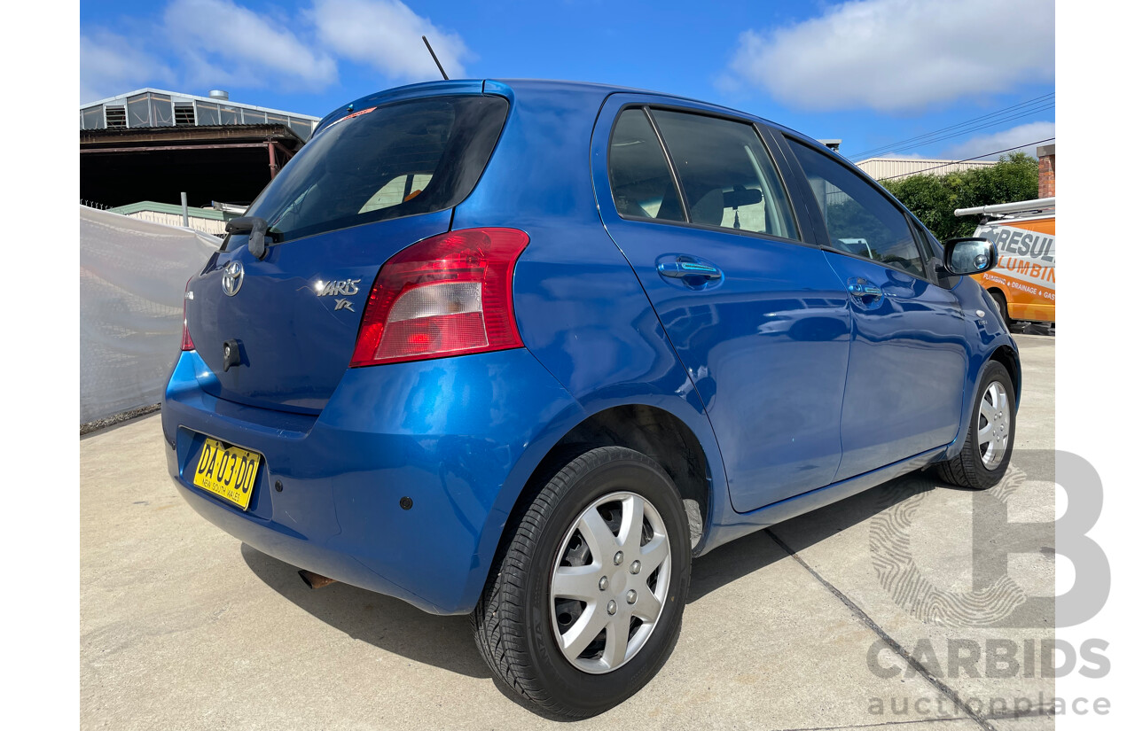 03/08 Toyota Yaris YR FWD NCP90R 5D Hatchback Blue 1.3L