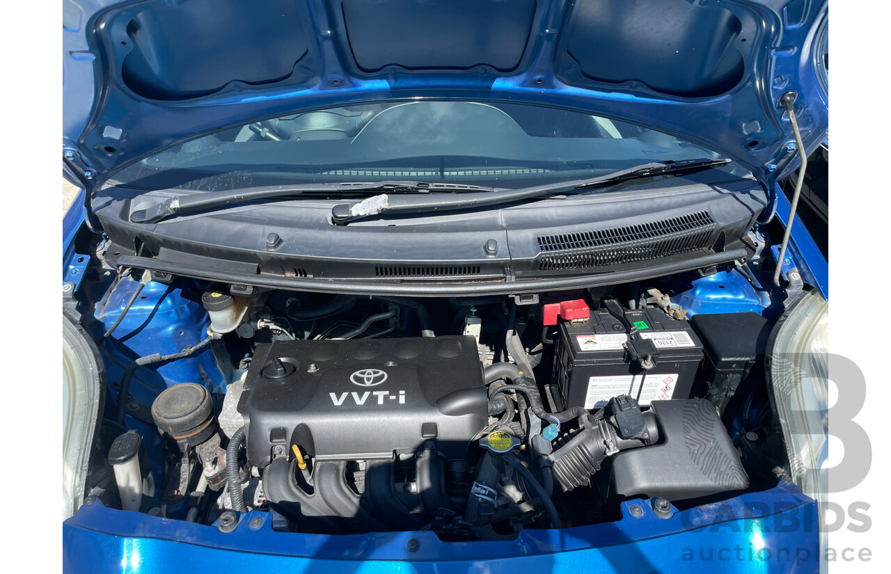 03/08 Toyota Yaris YR FWD NCP90R 5D Hatchback Blue 1.3L