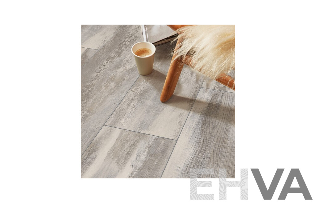 FLOORSELECT 8mm Hella Oak Dark Laminate Flooring - Lot of 7