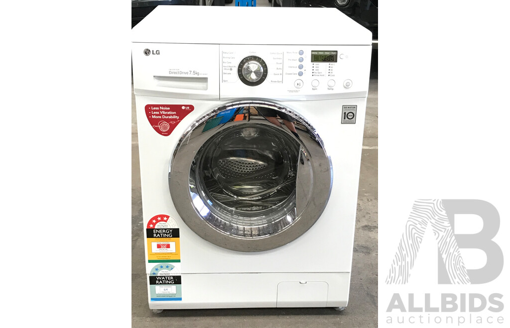 LG Direct Drive Inverter 7.5 Kg Front Loader Washing Machine
