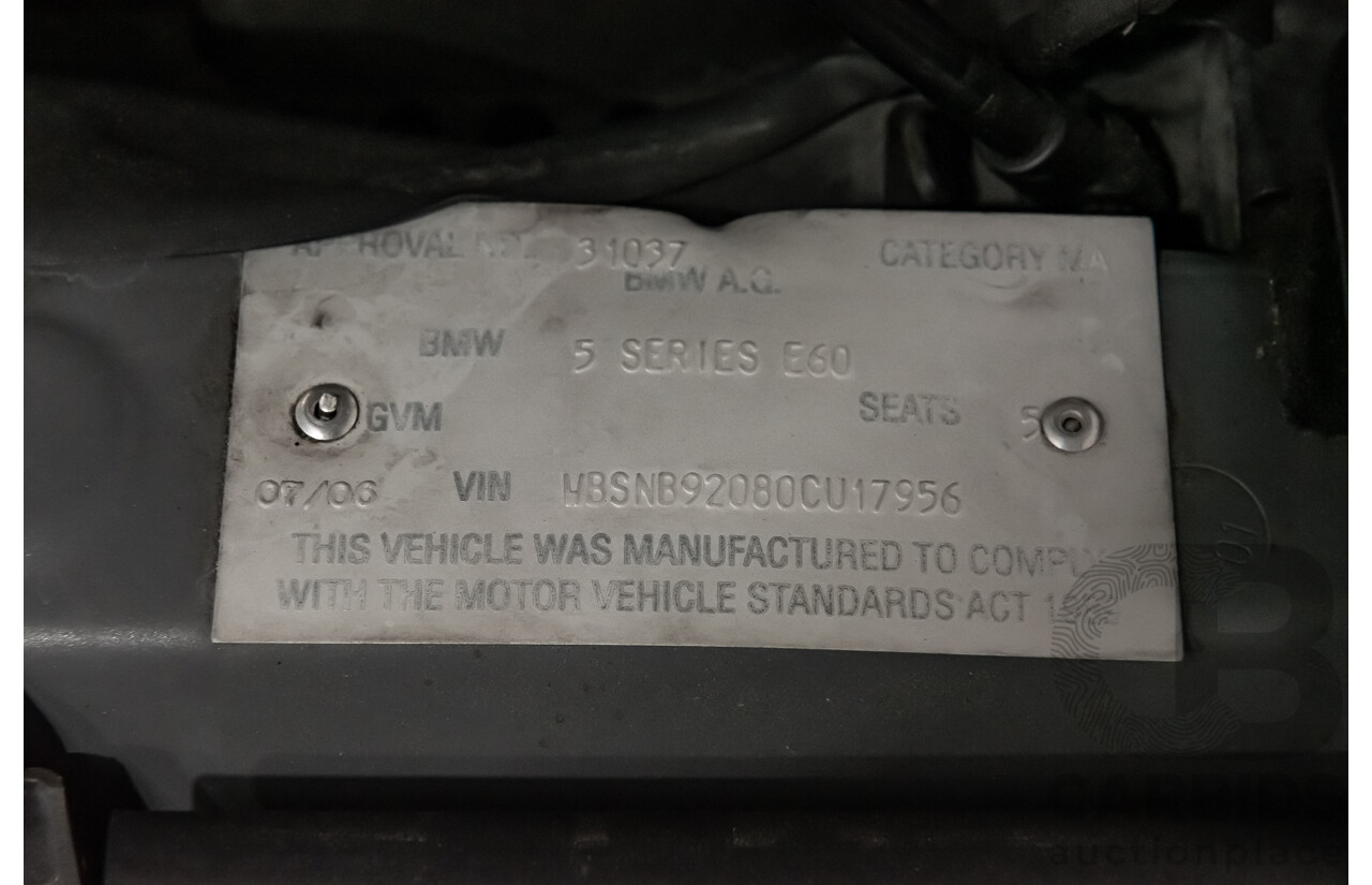 07/06 BMW M5 RWD E60 4D Sedan Silbergrau Metallic V10 5.0L