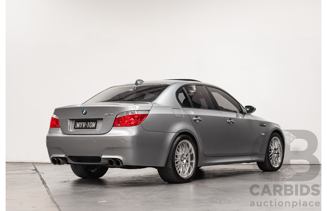 07/06 BMW M5 RWD E60 4D Sedan Silbergrau Metallic V10 5.0L
