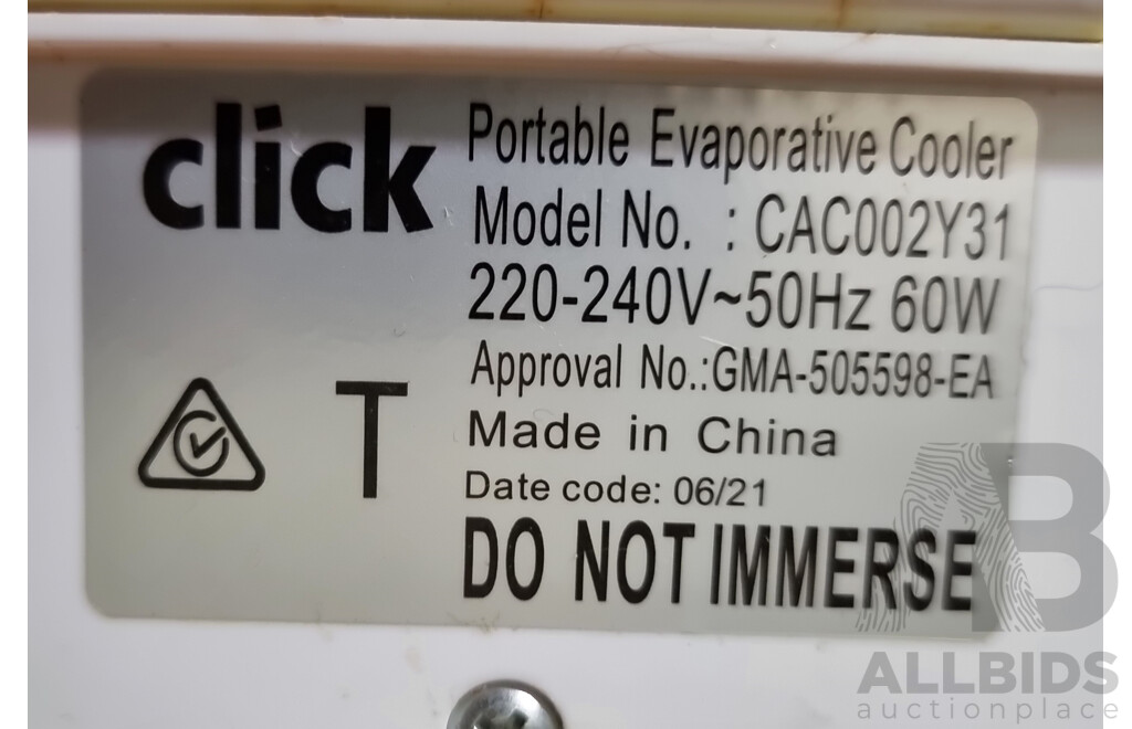 CLICK Portable Evaporative Cooler