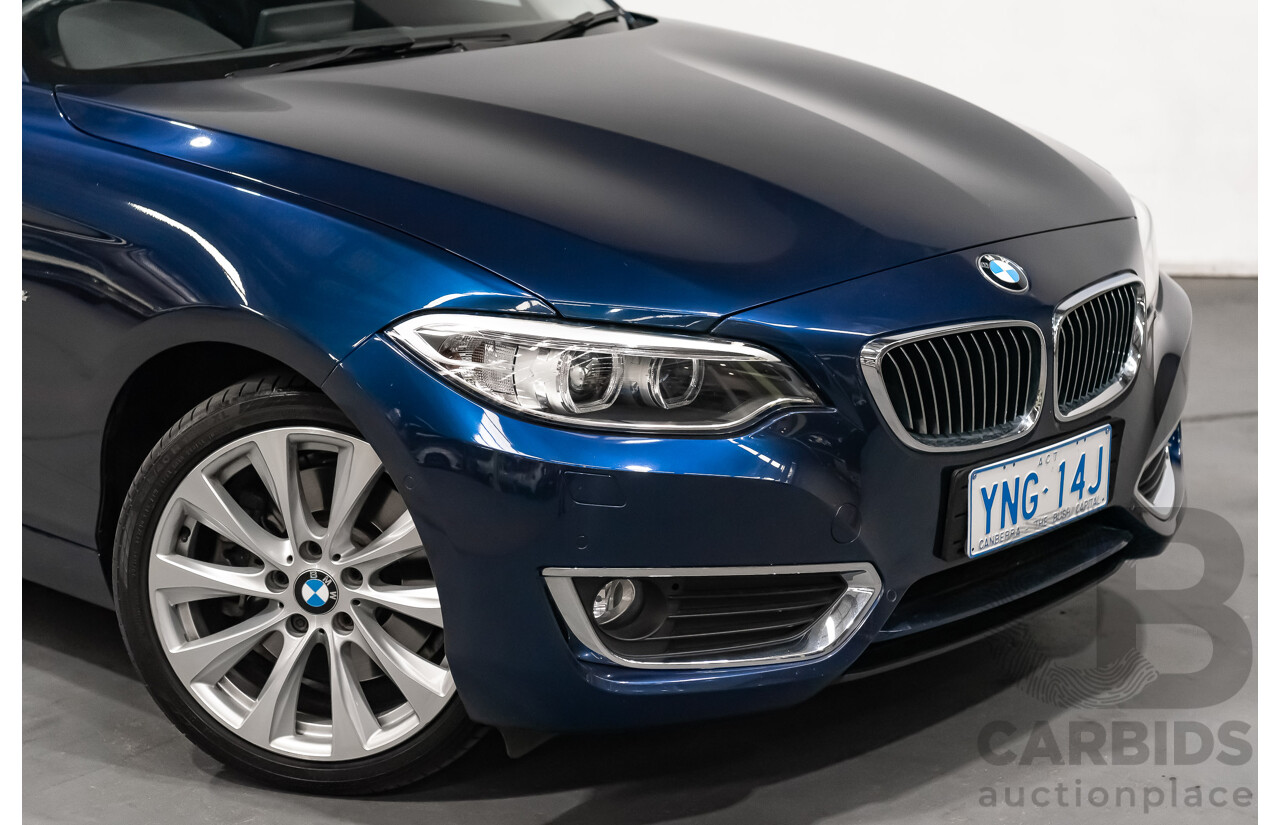 05/18 BMW 2 Series 230i LUXURY LINE RWD F22 LCI Auto MY18 2D Coupe Mediterranean Blue Metallic Turbo 2.0L