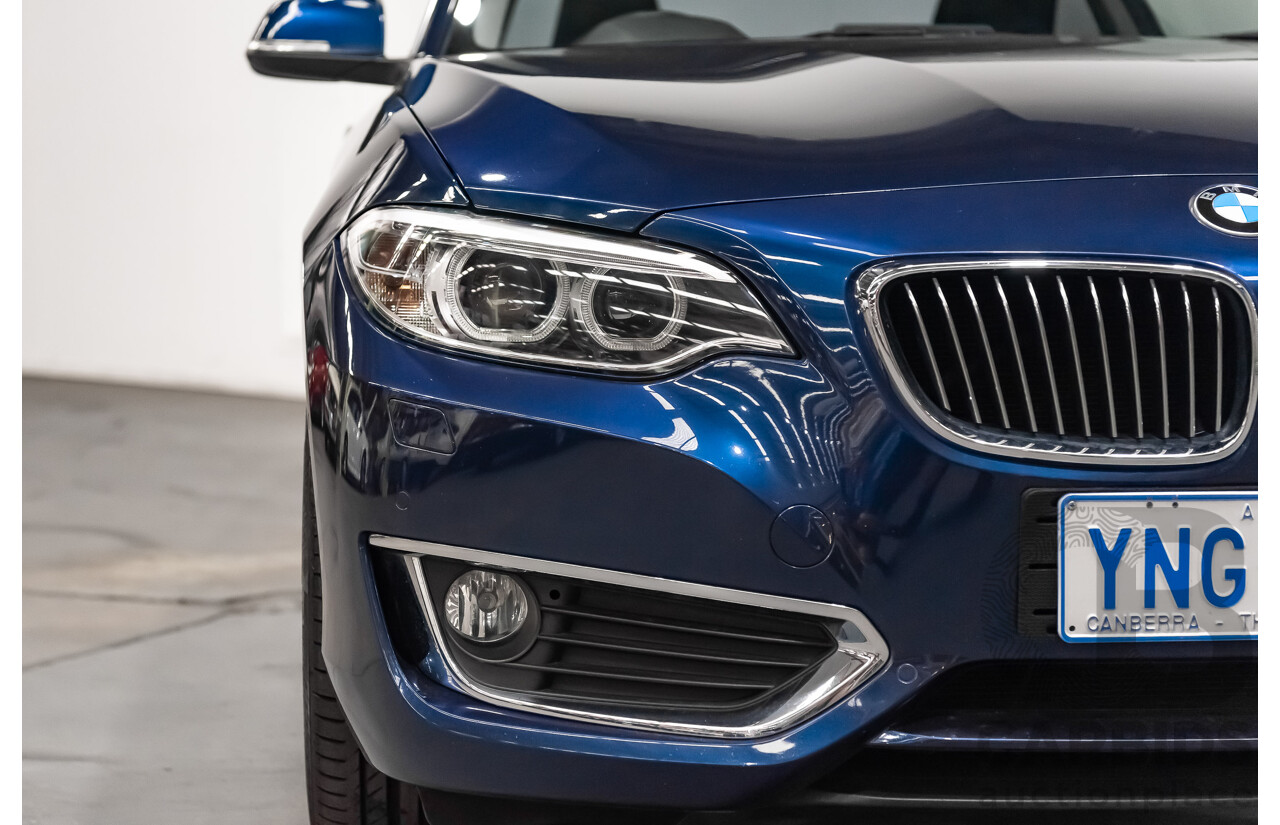 05/18 BMW 2 Series 230i LUXURY LINE RWD F22 LCI Auto MY18 2D Coupe Mediterranean Blue Metallic Turbo 2.0L