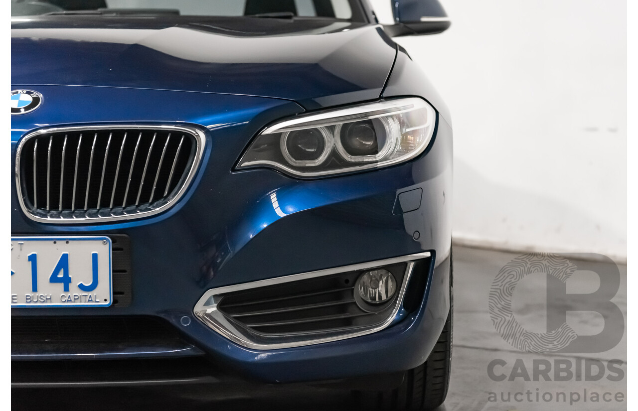 05/18 BMW 2 Series 230i LUXURY LINE RWD F22 LCI Auto MY18 2D Coupe Mediterranean Blue Metallic Turbo 2.0L