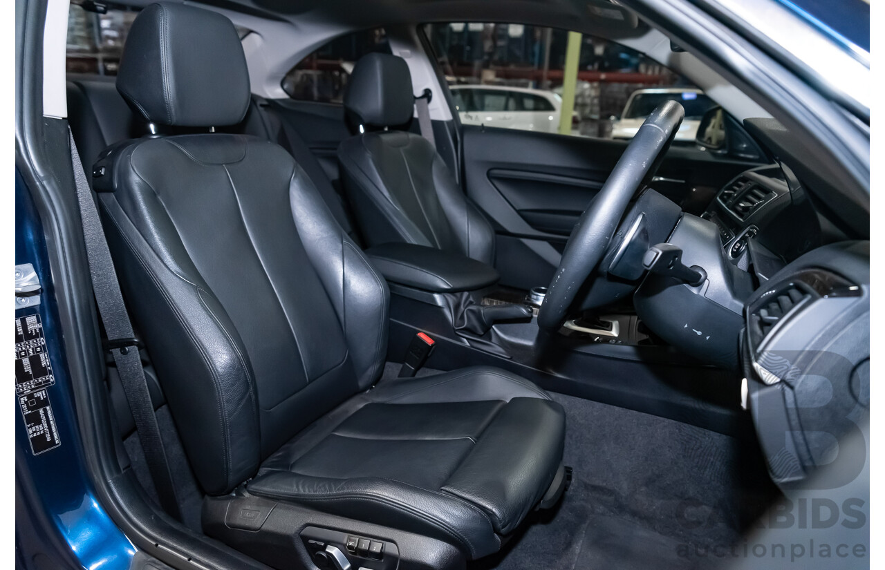 05/18 BMW 2 Series 230i LUXURY LINE RWD F22 LCI Auto MY18 2D Coupe Mediterranean Blue Metallic Turbo 2.0L