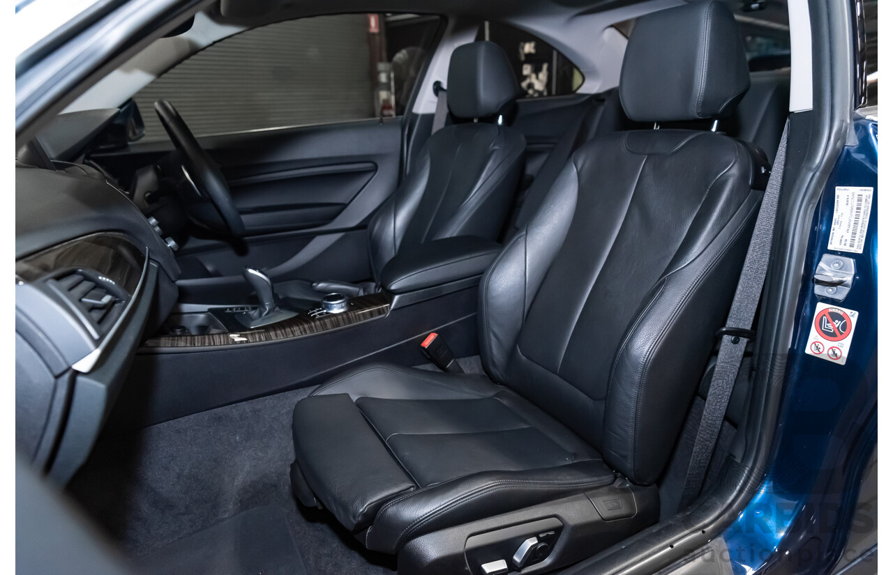 05/18 BMW 2 Series 230i LUXURY LINE RWD F22 LCI Auto MY18 2D Coupe Mediterranean Blue Metallic Turbo 2.0L