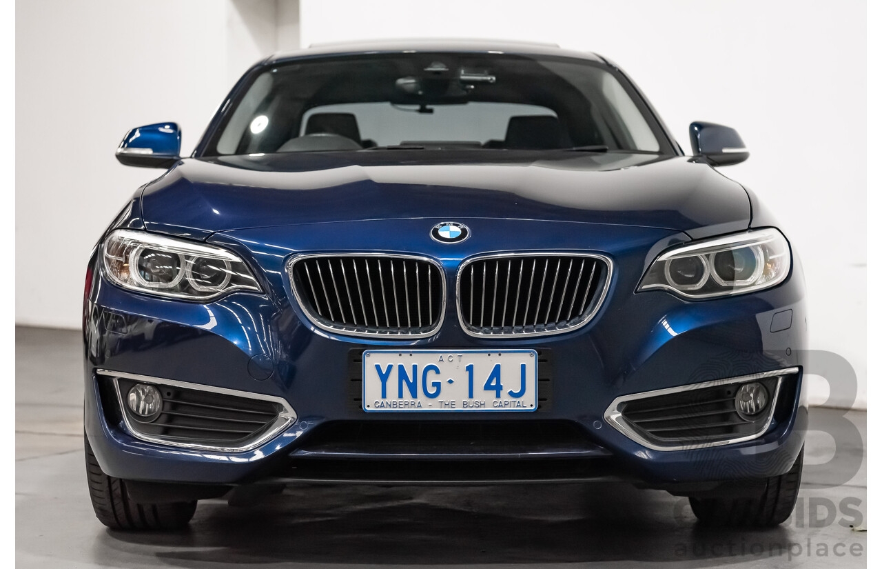 05/18 BMW 2 Series 230i LUXURY LINE RWD F22 LCI Auto MY18 2D Coupe Mediterranean Blue Metallic Turbo 2.0L