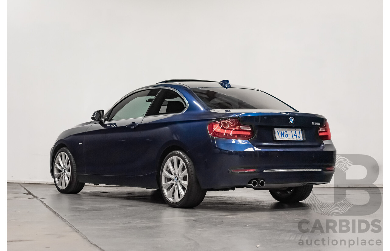 05/18 BMW 2 Series 230i LUXURY LINE RWD F22 LCI Auto MY18 2D Coupe Mediterranean Blue Metallic Turbo 2.0L