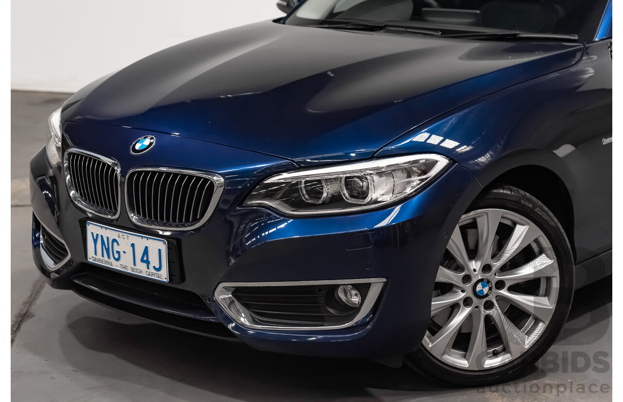 05/18 BMW 2 Series 230i LUXURY LINE RWD F22 LCI Auto MY18 2D Coupe Mediterranean Blue Metallic Turbo 2.0L