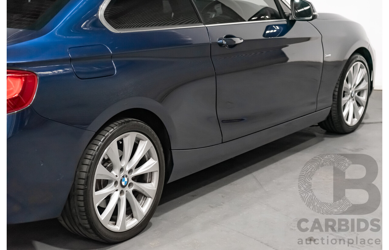 05/18 BMW 2 Series 230i LUXURY LINE RWD F22 LCI Auto MY18 2D Coupe Mediterranean Blue Metallic Turbo 2.0L
