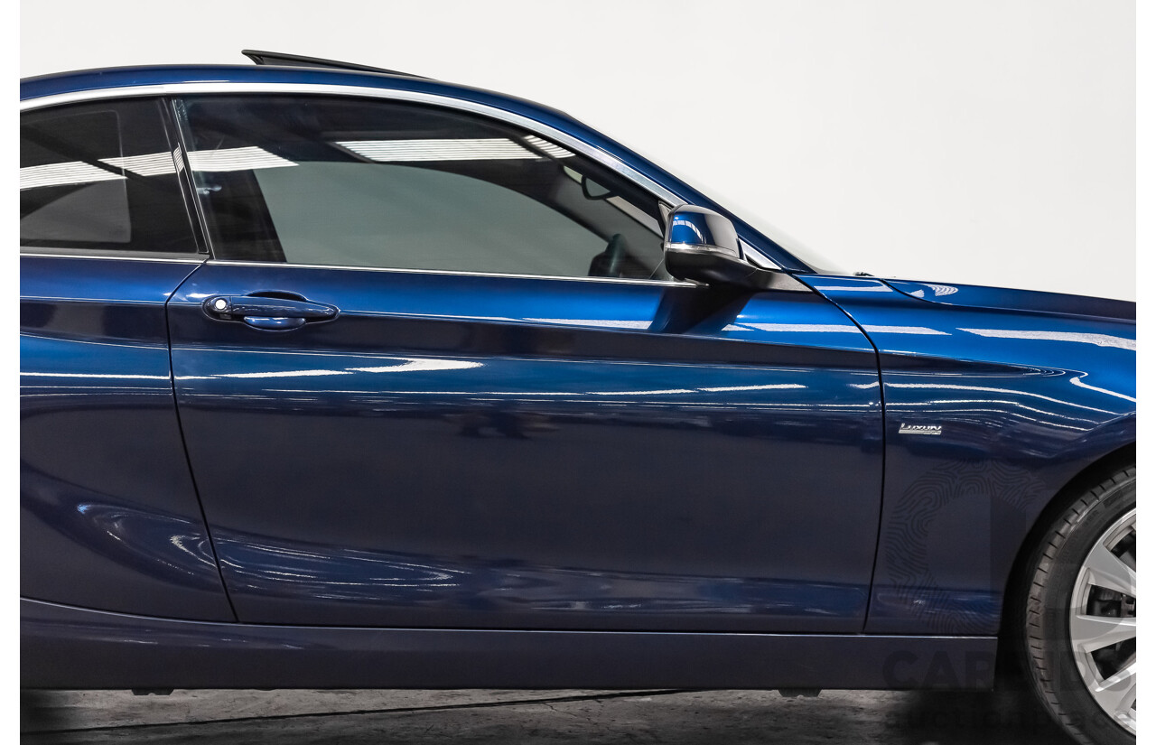 05/18 BMW 2 Series 230i LUXURY LINE RWD F22 LCI Auto MY18 2D Coupe Mediterranean Blue Metallic Turbo 2.0L