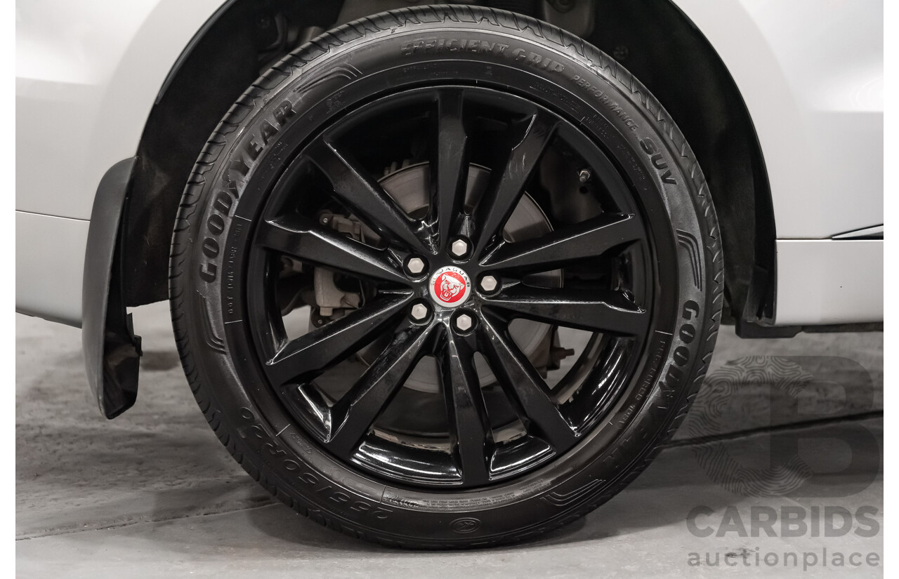 07/16 Jaguar F-Pace 30d R-Sport AWD 4D Wagon Rhodium Silver Turbo 3.0L