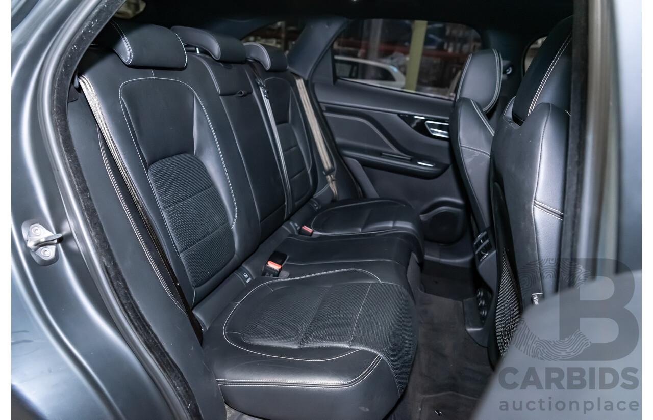 07/16 Jaguar F-Pace 30d R-Sport AWD 4D Wagon Rhodium Silver Turbo 3.0L