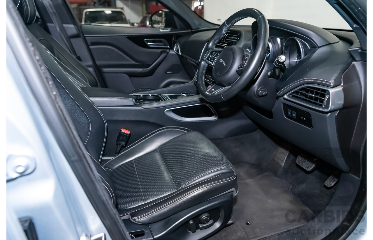 07/16 Jaguar F-Pace 30d R-Sport AWD 4D Wagon Rhodium Silver Turbo 3.0L