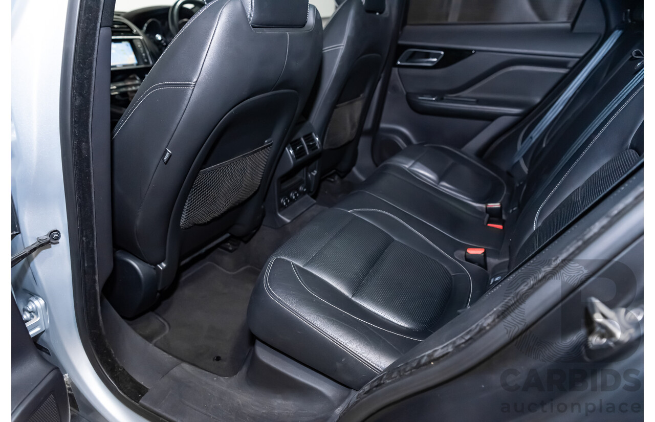 07/16 Jaguar F-Pace 30d R-Sport AWD 4D Wagon Rhodium Silver Turbo 3.0L