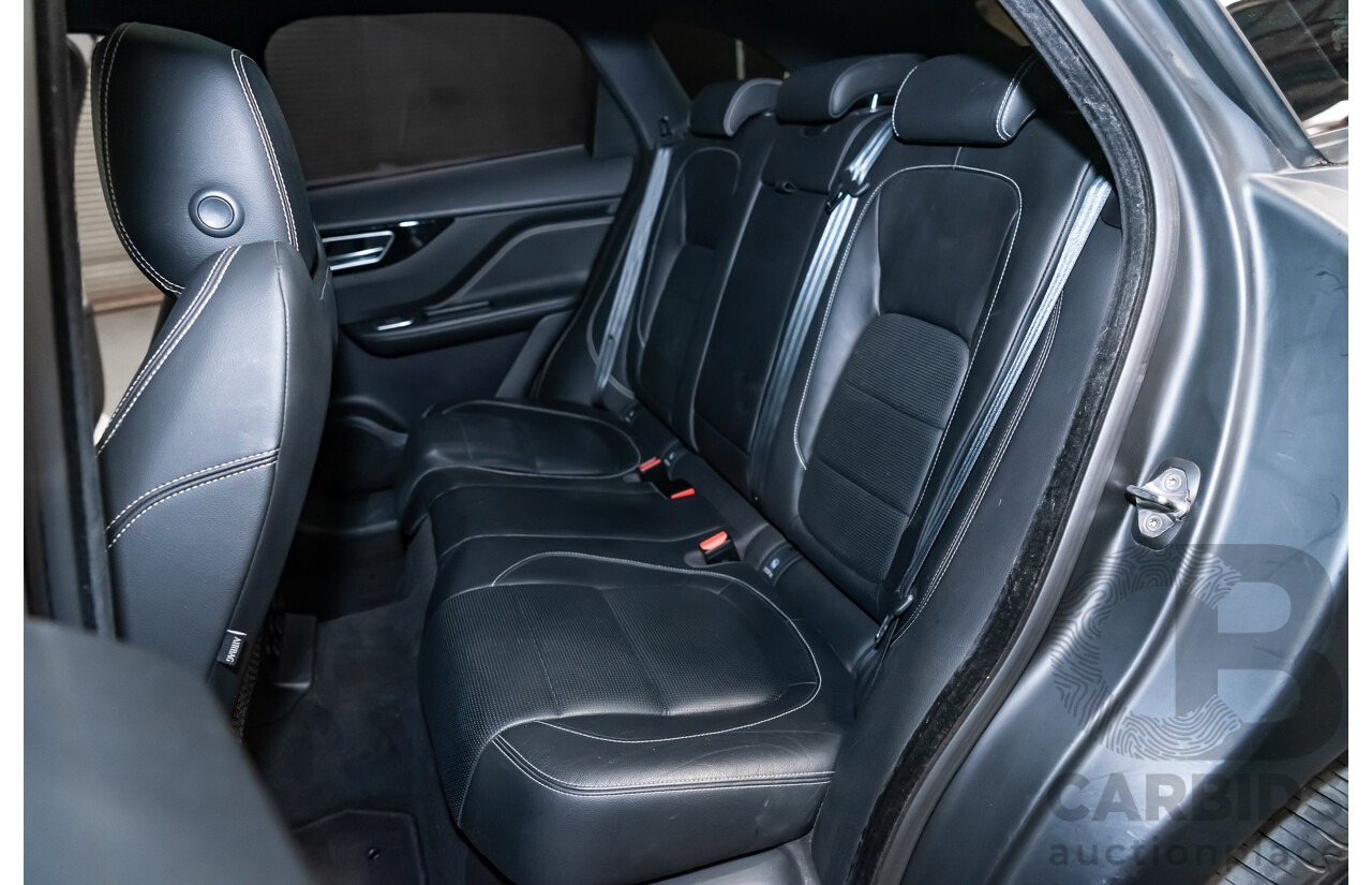 07/16 Jaguar F-Pace 30d R-Sport AWD 4D Wagon Rhodium Silver Turbo 3.0L