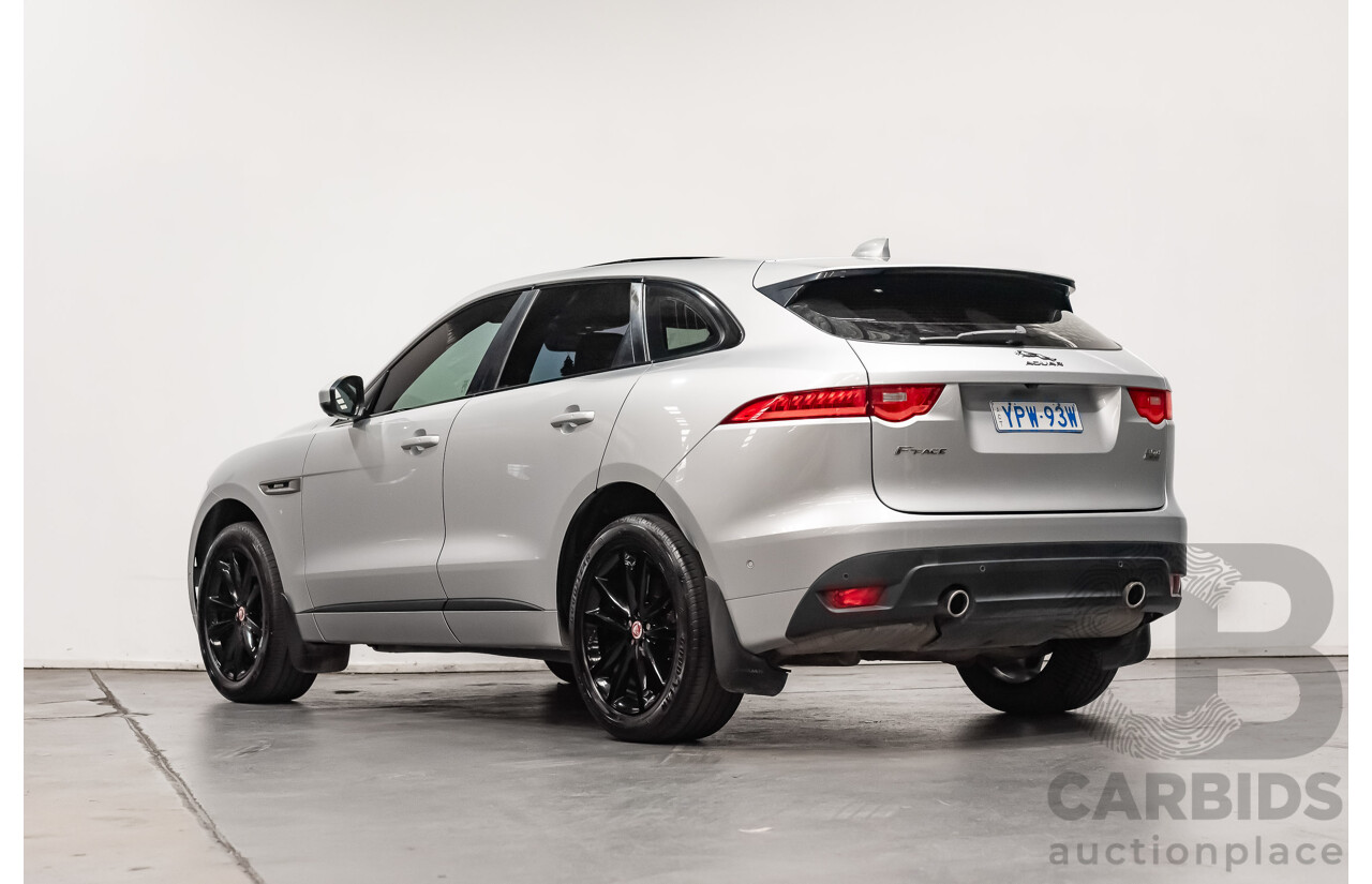 07/16 Jaguar F-Pace 30d R-Sport AWD 4D Wagon Rhodium Silver Turbo 3.0L