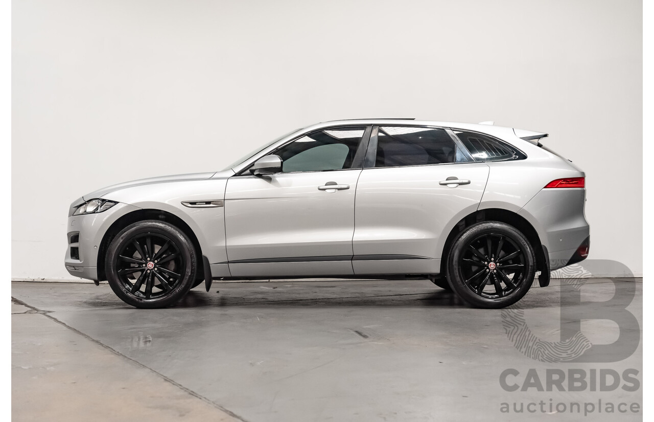 07/16 Jaguar F-Pace 30d R-Sport AWD 4D Wagon Rhodium Silver Turbo 3.0L
