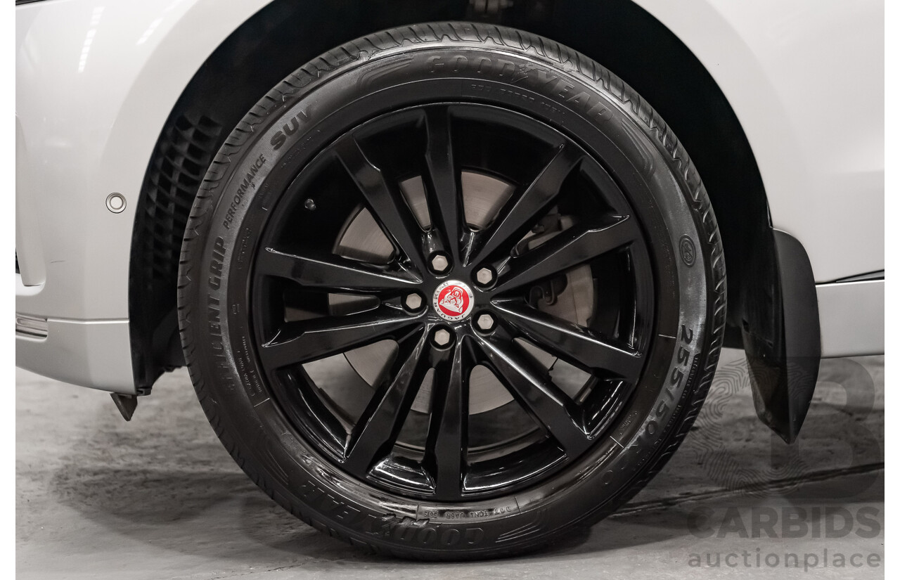 07/16 Jaguar F-Pace 30d R-Sport AWD 4D Wagon Rhodium Silver Turbo 3.0L