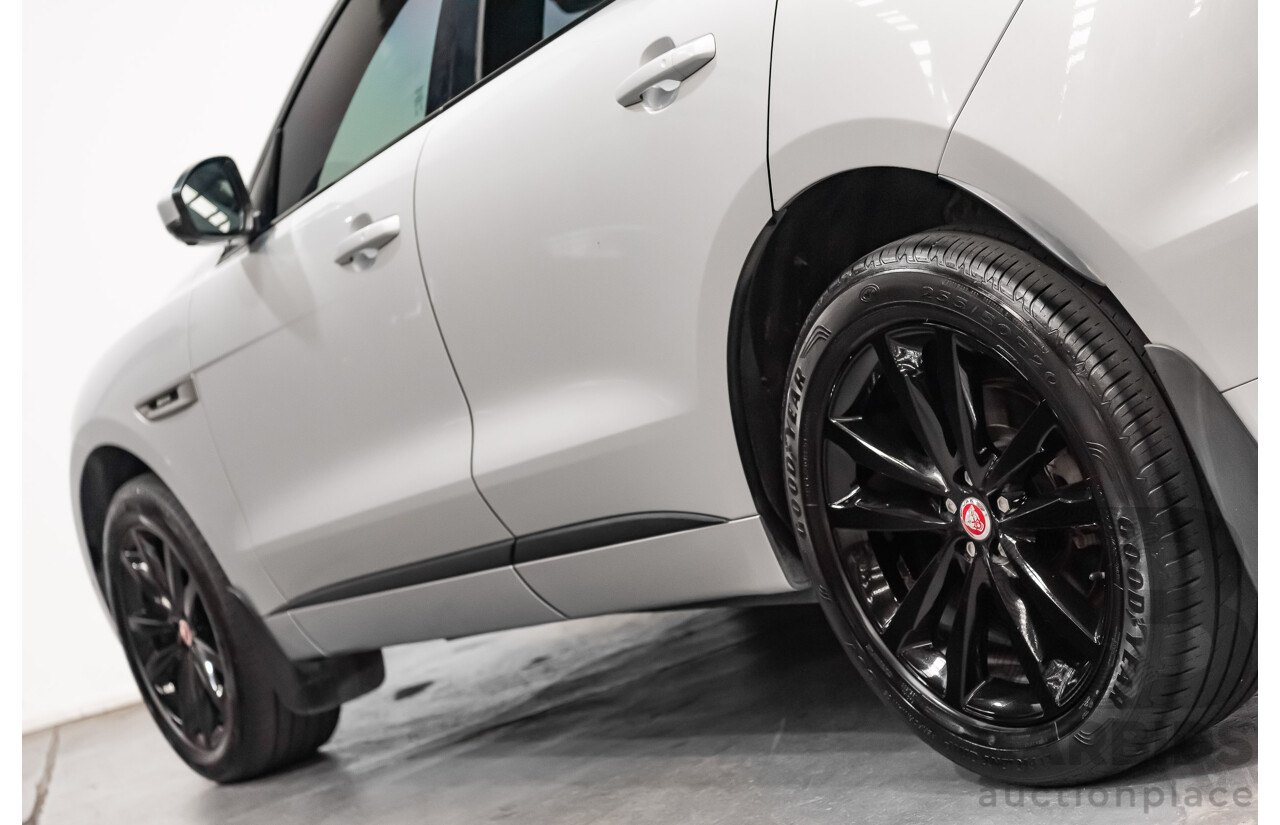 07/16 Jaguar F-Pace 30d R-Sport AWD 4D Wagon Rhodium Silver Turbo 3.0L