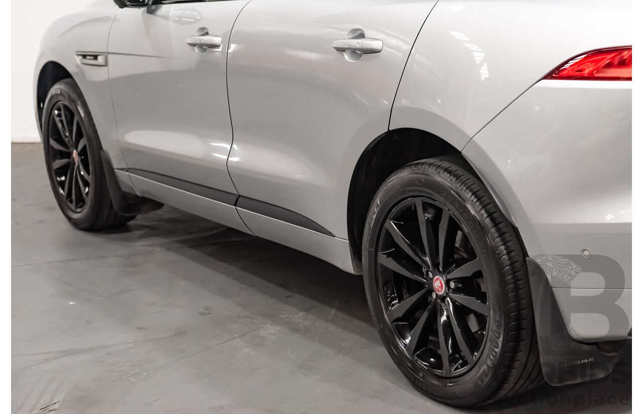 07/16 Jaguar F-Pace 30d R-Sport AWD 4D Wagon Rhodium Silver Turbo 3.0L