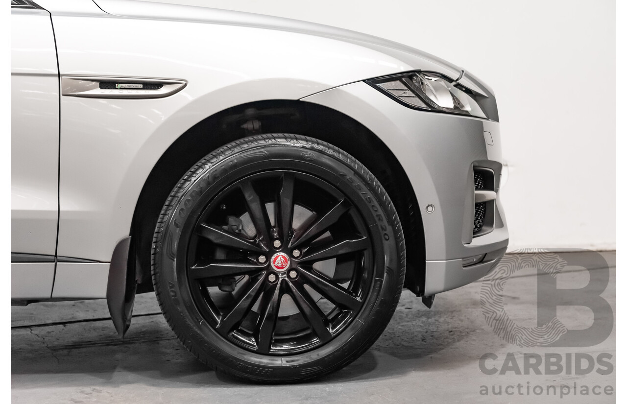 07/16 Jaguar F-Pace 30d R-Sport AWD 4D Wagon Rhodium Silver Turbo 3.0L