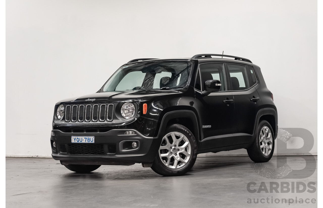 01/17 Jeep Renegade LONGITUDE FWD BU MY17 4D Wagon Black-Solid 1.4L