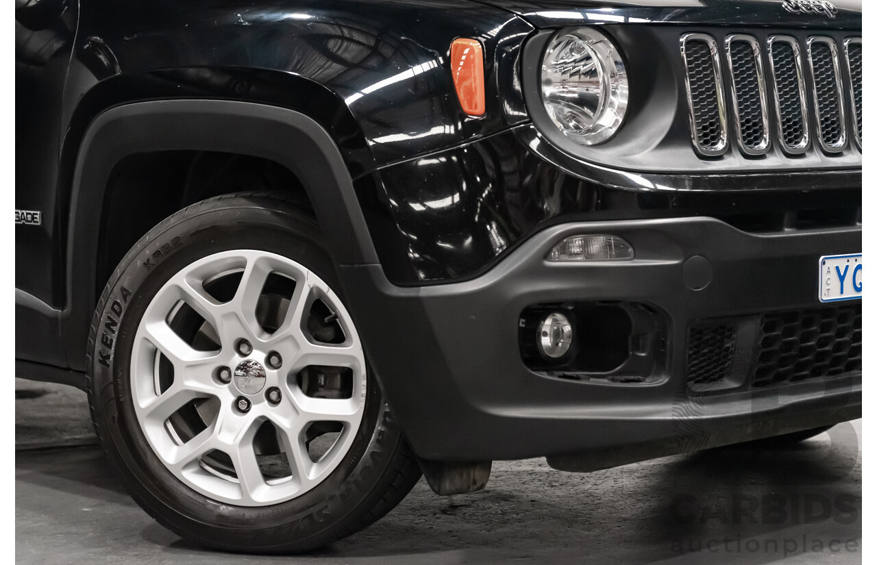 01/17 Jeep Renegade LONGITUDE FWD BU MY17 4D Wagon Black-Solid 1.4L