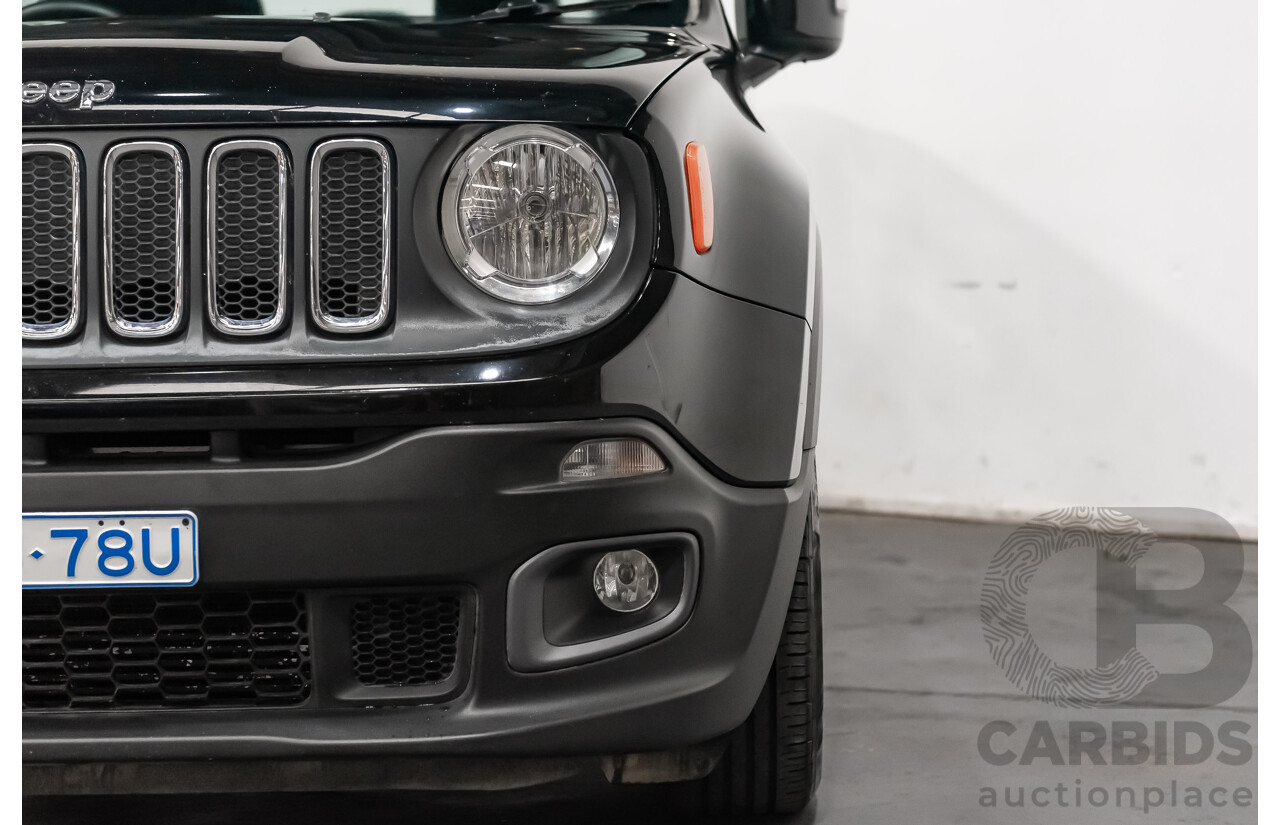 01/17 Jeep Renegade LONGITUDE FWD BU MY17 4D Wagon Black-Solid 1.4L