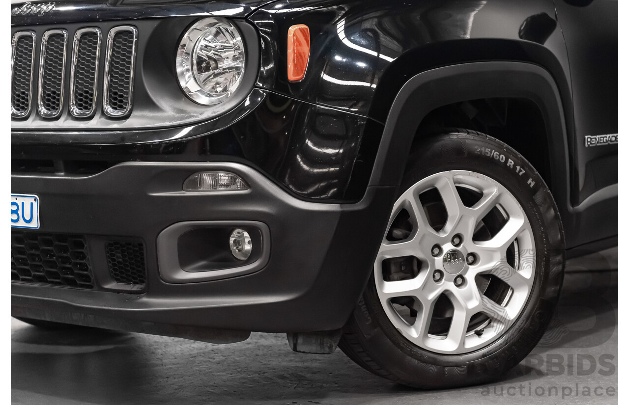 01/17 Jeep Renegade LONGITUDE FWD BU MY17 4D Wagon Black-Solid 1.4L