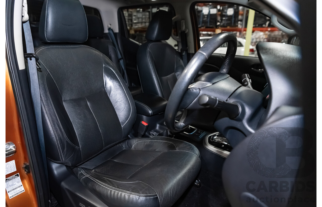 09/15 Nissan Navara ST-X (4x4) 4WD NP300 D23 Dual Cab Utility Hornet Gold Metallic 2.3L